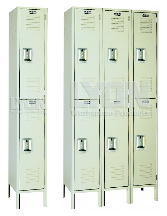 LOCKER STEEL 2-TIER 3-SECT 12WX18DX36H (Shipped direct from factory) - Double Tier Steel